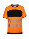 Korntex EOS Hi-Vis T-Shirt EN 20471, schwarz/neonorange, 5XL