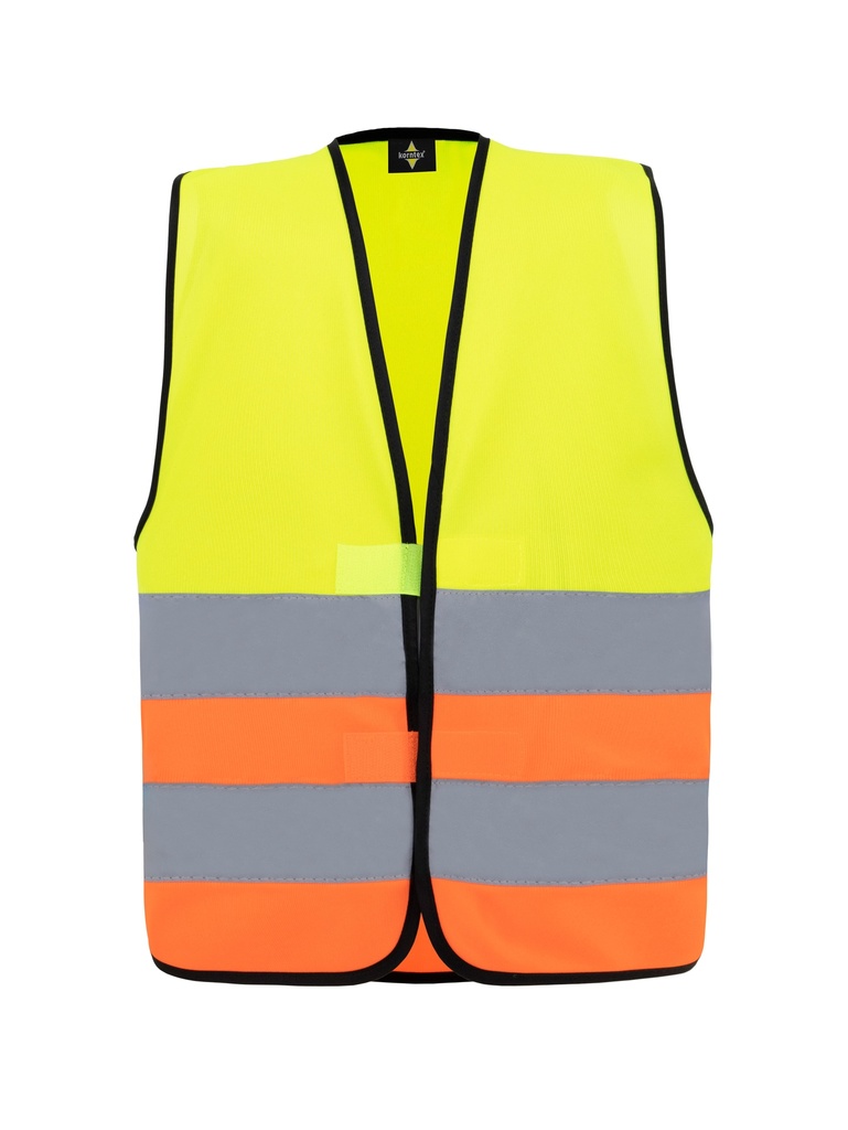 Korntex Kinder Warnweste, neongelb/neonorange, XS