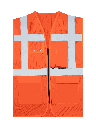 Korntex Mesh Multifunktionswarnweste EN 20471, neonorange, M