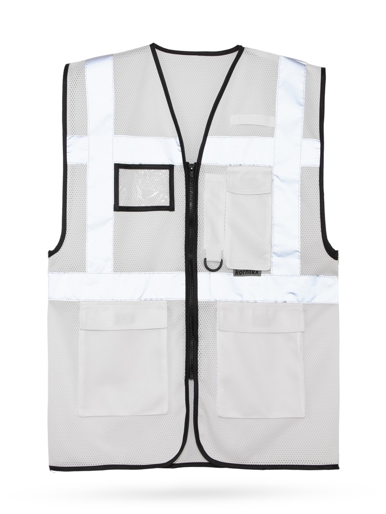 Korntex Mesh Multifunktionsweste, weiss, S