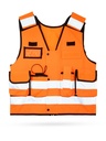 Korntex taktische Einsatzweste Premium EN 20471, neonorange, M/XL