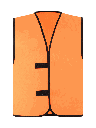 Korntex Kennzeichnungsweste, neonorange, 3XL