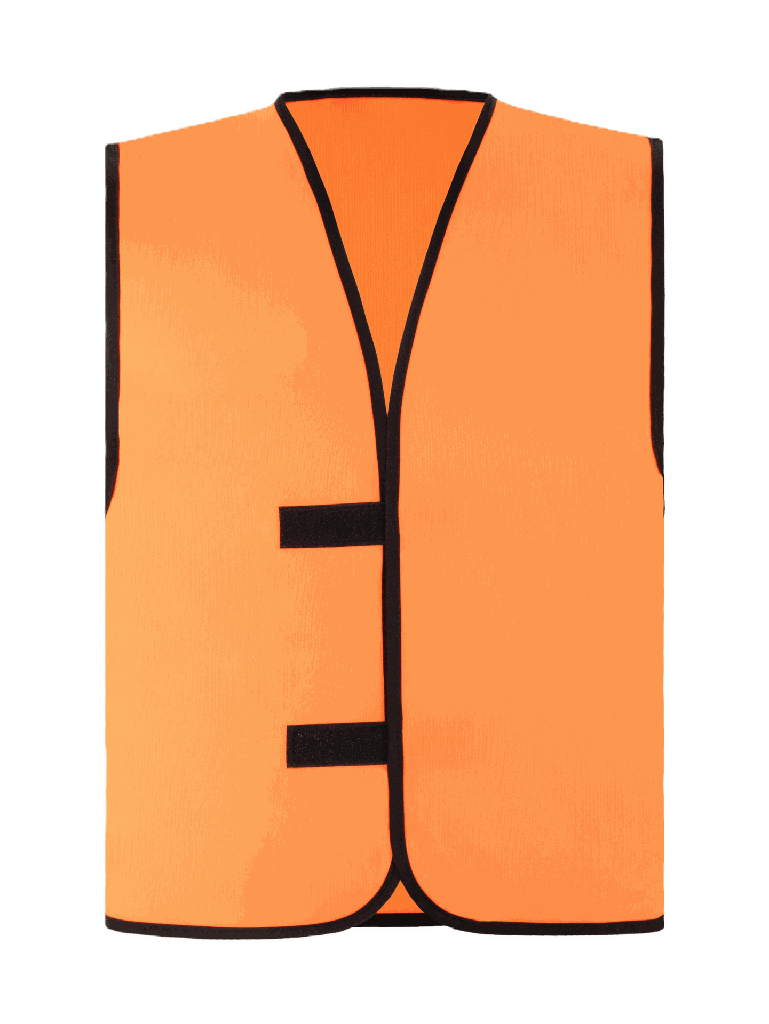 Korntex Kennzeichnungsweste, neonorange, 4XL