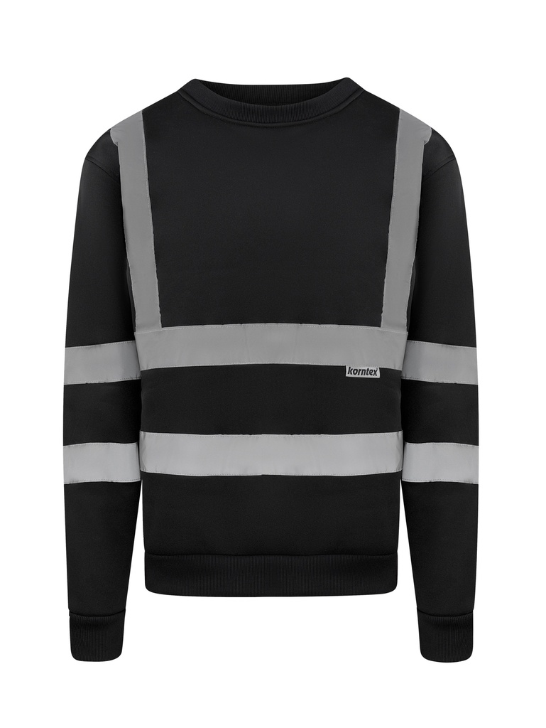 Korntex Sweatshirt mit vier Reflexstreifen