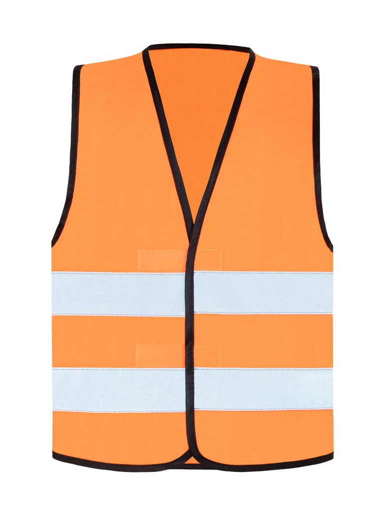 Korntex Warnweste mit schwarzem Saum EN 20471, neonorange, 7XL