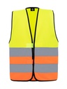 Korntex Warnweste mit schwarzem Saum EN 20471, neongelb/neonorange, XL