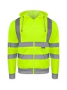 Korntex Hi-Vis Zipper Hoodie EN 20471, neongelb, S