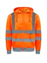 Korntex Hi-Vis Zipper Hoodie EN 20471, neonorange, M