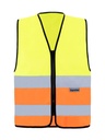 Korntex Warnweste mit Reissverschluss EN 20471, neongelb/neonorange, 3XL