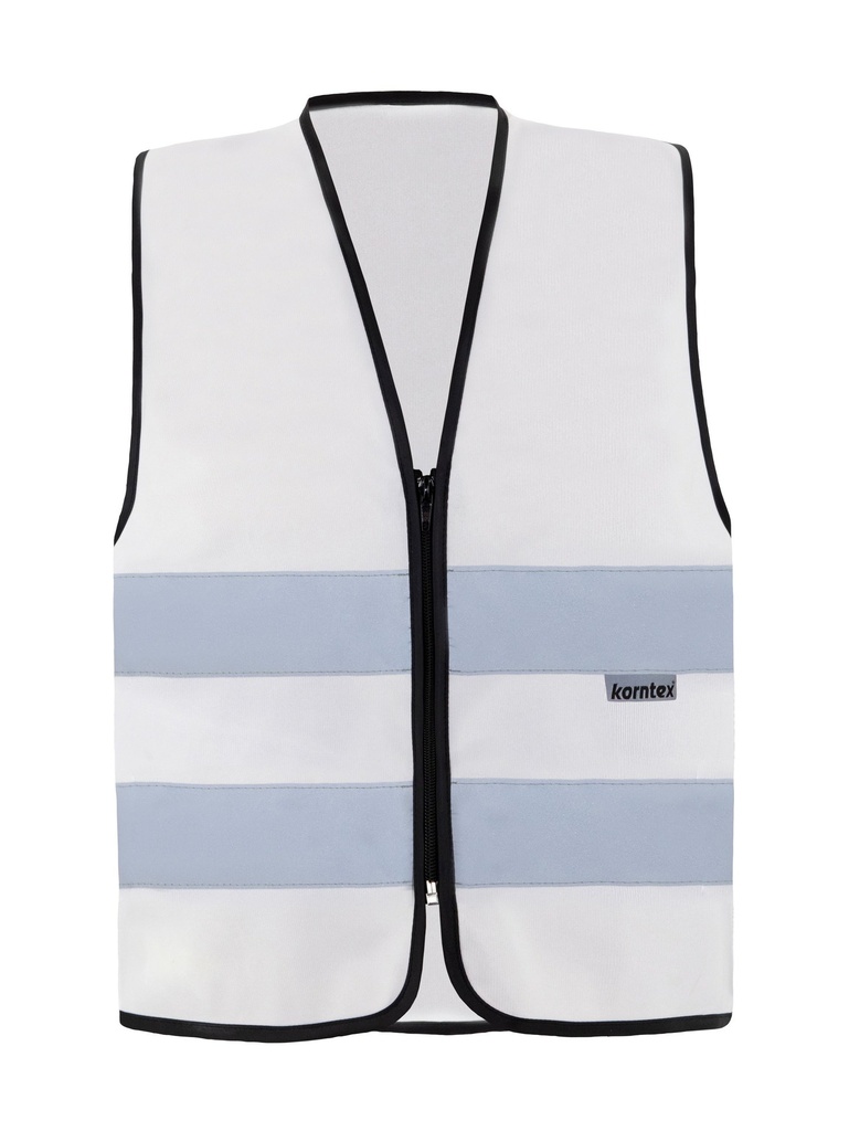 Korntex Funktionsweste mit Reissverschluss, weiss, 4XL