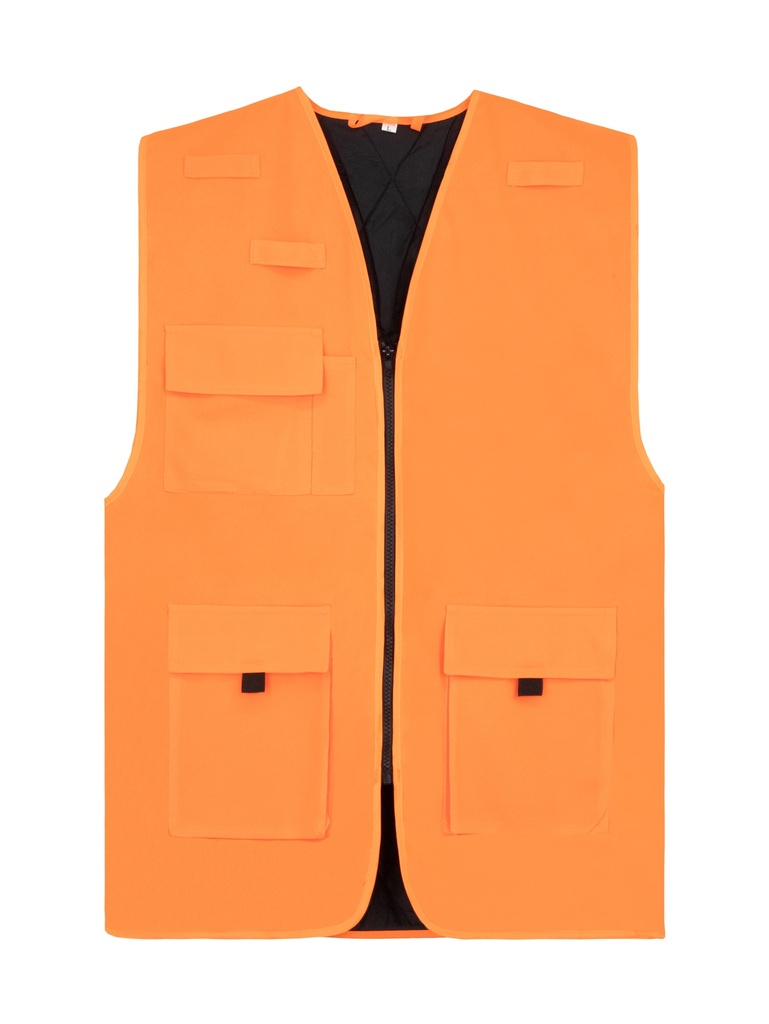 Korntex Arbeitsweste gefüttert, neonorange, 5XL