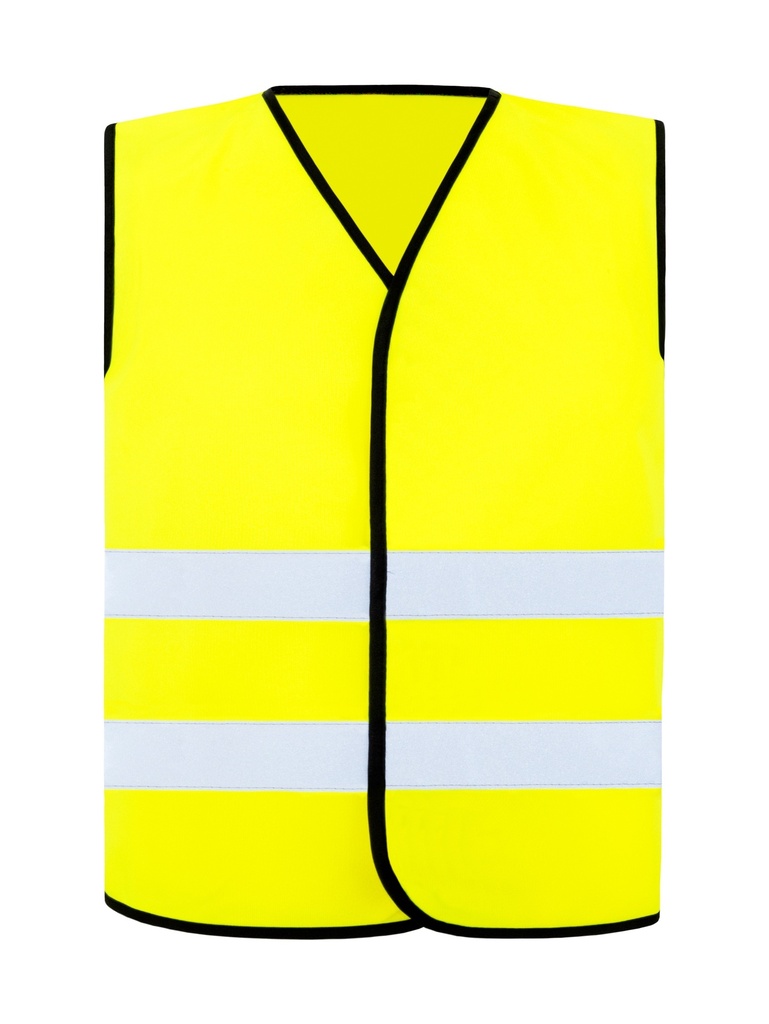 Korntex Warnweste CF mit schwarzem Saum EN 20471, neongelb, 4XL/5XL