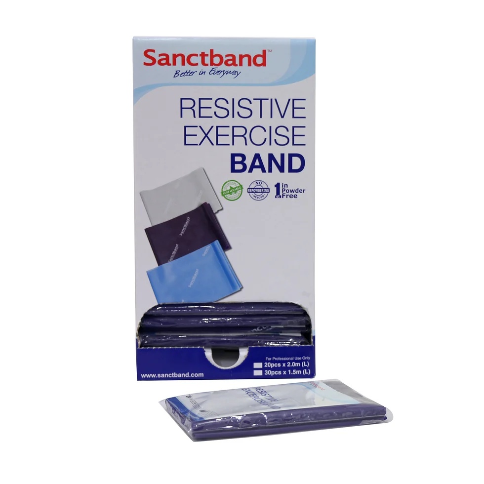 Sanctband Gymnastikband, Dispenser, 30Stk. 1.5m - extra stark