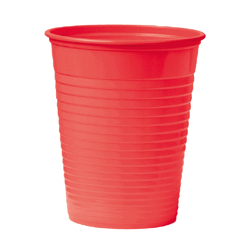 Mundspülbecher Supercup, 3000 Becher - rot