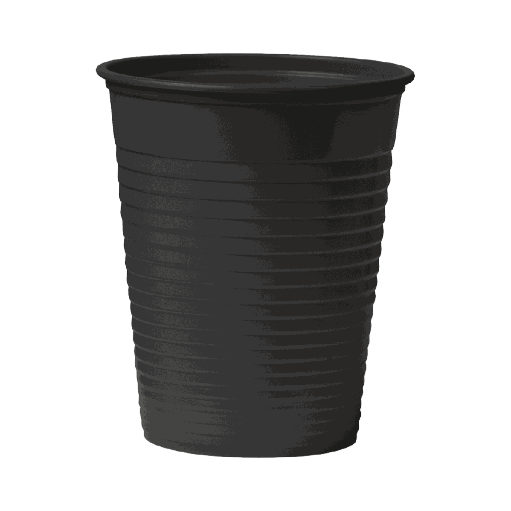Mundspülbecher Supercup, 3000 Becher - schwarz