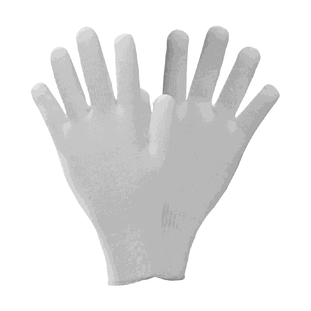 Baumwoll-Handschuhe weiss, 12 Paar - Gr.7