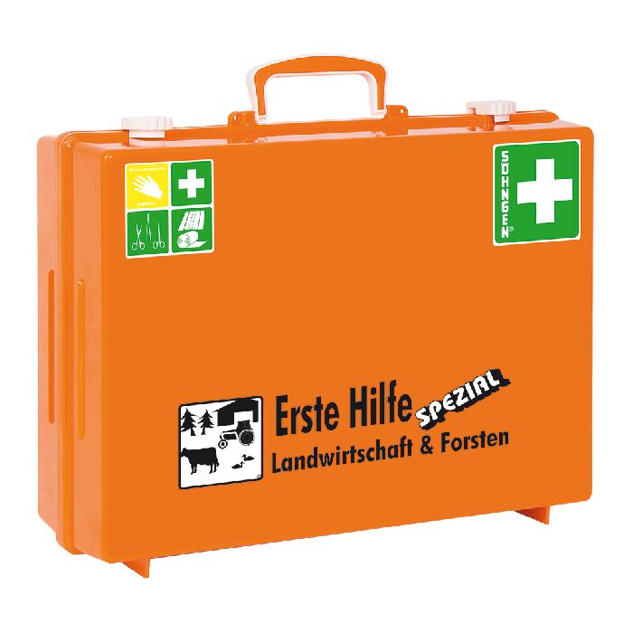 Söhngen MT-CD Erste Hilfe Koffer Spezial Landwirtschaft & Forsten, gefüllt, orange