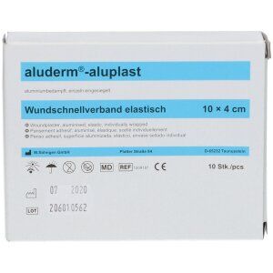 Söhngen aluderm Wundschnellverband, Pflaster, 4x10cm, elastisch, 10Stk