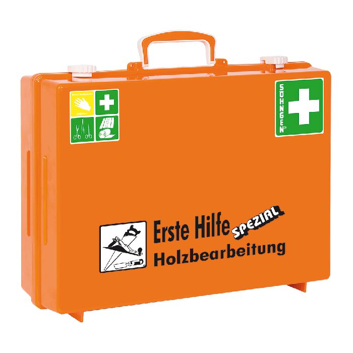 Söhngen MT-CD Erste Hilfe Koffer Spezial Holzbearbeitung, gefüllt, orange