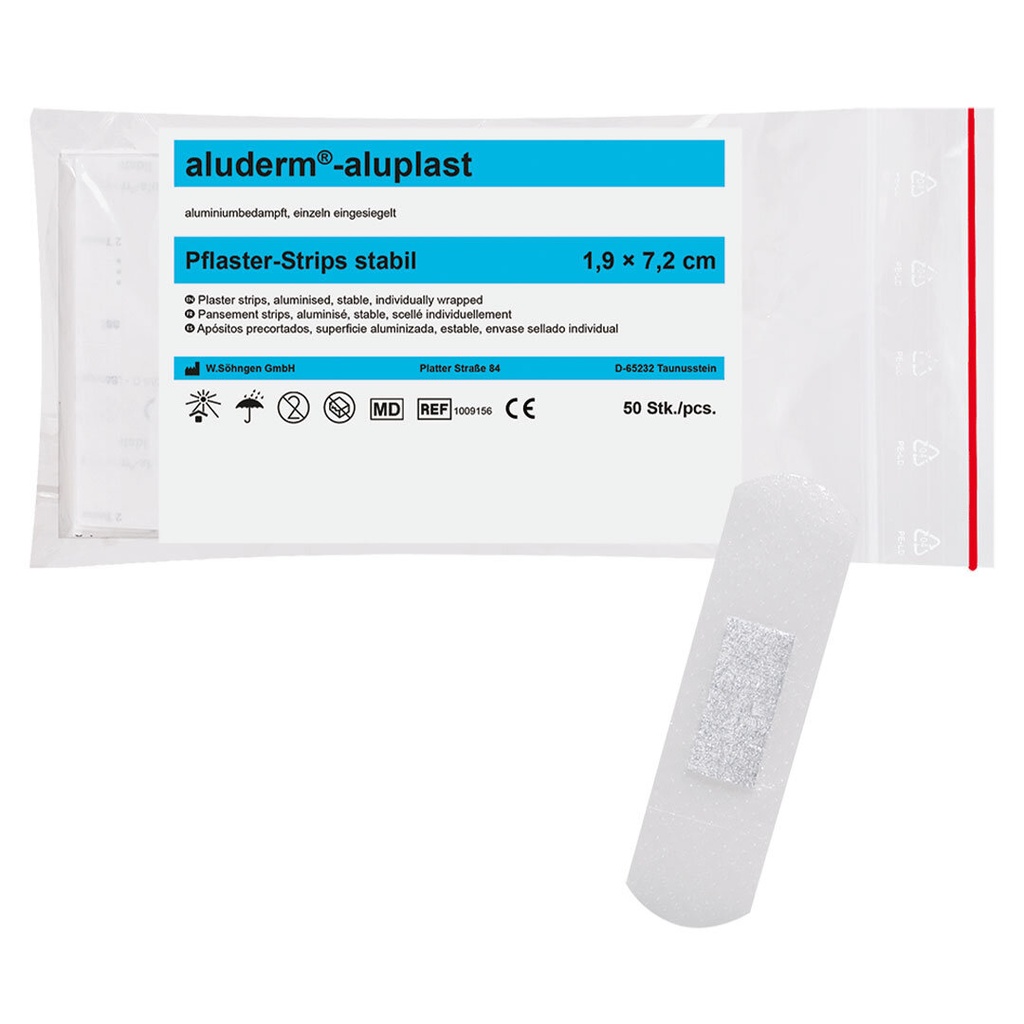Söhngen aluderm aluplast Pflaster, starr, 50Stk