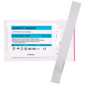 Söhngen aluderm aluplast Fingerpflaster, 2x18cm, starr, 10Stk
