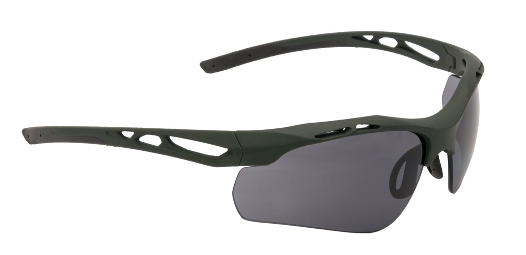 Swisseye Tactical - Brille Attac rubber green 3 Gläser-Set