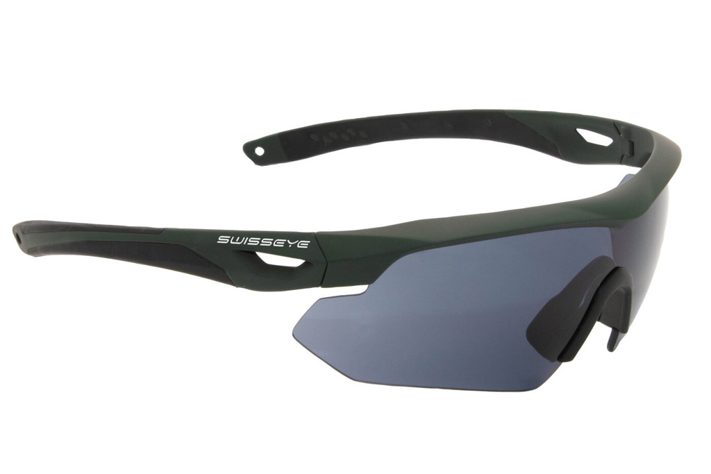 Swisseye Tactical - Brille Nighthawk rubber green 3 Gläser-Set