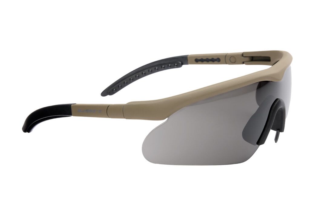 Swisseye Tactical - Brille Raptor rubber brown 3 Gläser-Set