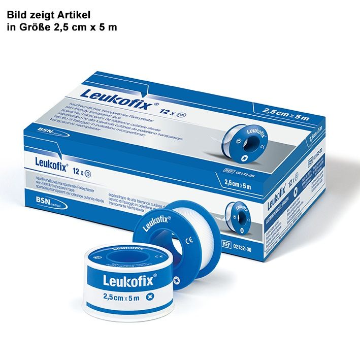 Leukofix Transparentpflaster, 2.50cmx9.2m, 12Stk