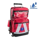 Rettungsrucksack wasserdicht rot, leer