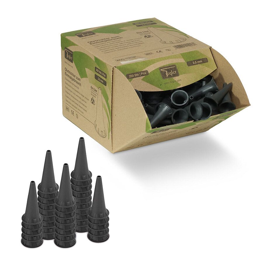 Teqler Einwegohrtrichter 2,5 mm (250Stk.)