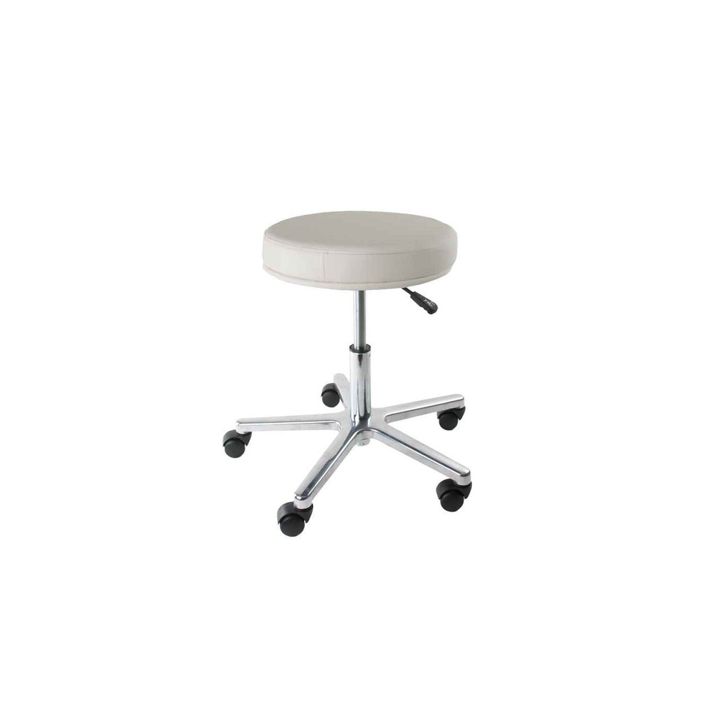 Drehhocker Standard mit Komfort-Polster und Rollen - gelb