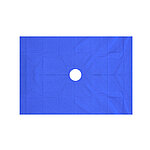 Lochtuch 6cm, wiederverwendbar - blau - 60cm - 40cm