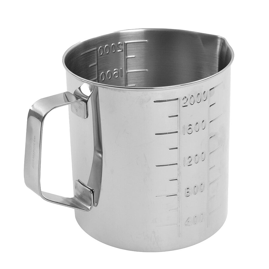 Messbecher aus Edelstahl - 2L