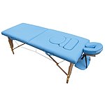 Mobile Massageliege für Schwangere - hellblau