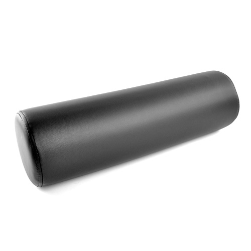 Nackenrolle mit Kunstlederbezug 40x15cm - schwarz
