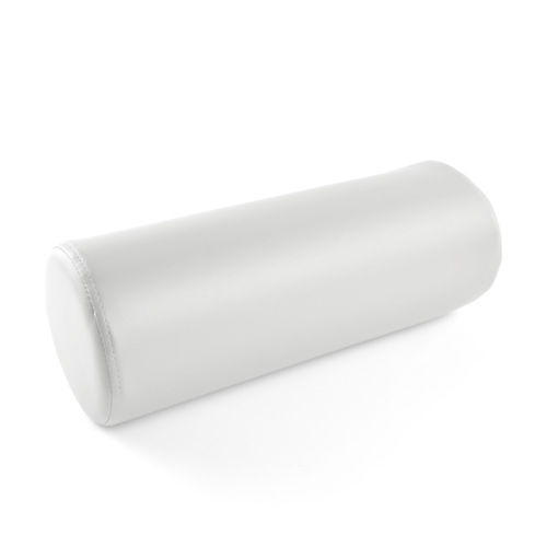 Nackenrolle mit Kunstlederbezug 40x15cm - weiss
