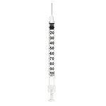 Insulinspritzen mit Kanüle U100, 0,33x13mm, 100Stk.