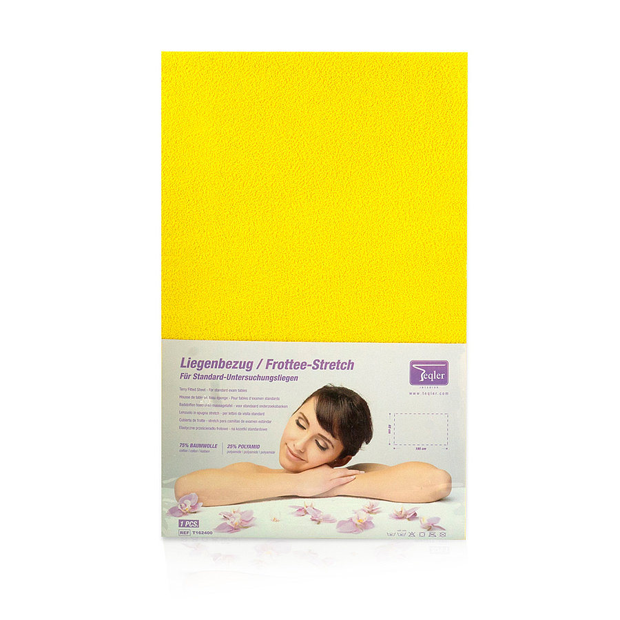 Liegenbezug Frottee-Stretch 65x195cm - gelb