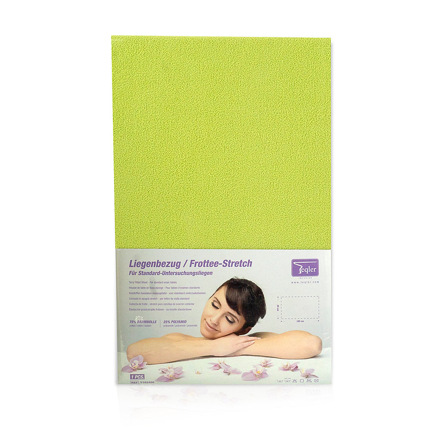 Liegenbezug Frottee-Stretch 65x195cm - limette