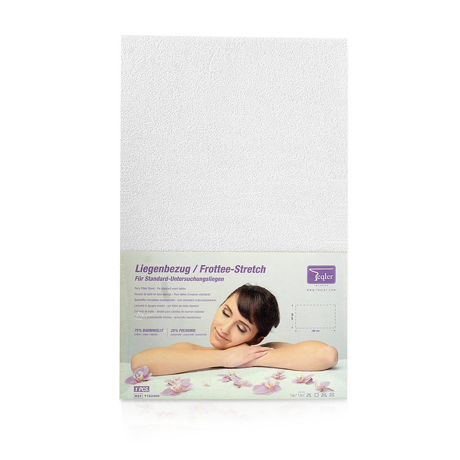 Liegenbezug Frottee-Stretch 65x195cm - weiss