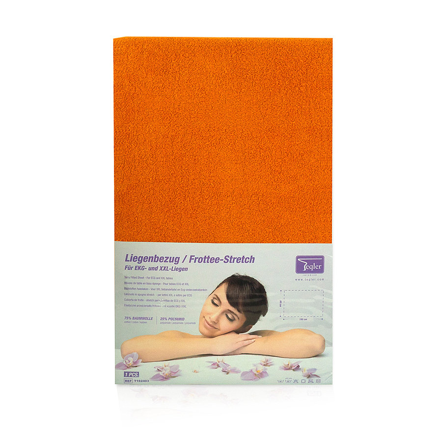 Liegenbezug Frottee-Stretch für EKG-Liegen 80x195cm - beige