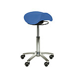 Sattelhocker mit Ringmechanik und Swing - blau
