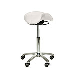 Sattelhocker mit Ringmechanik und Swing - weiss