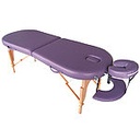 Untersuchungs- und Massageliege verstellbar - violett