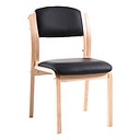 Wartezimmer-Stuhl - schwarz