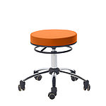 Rollhocker mit Ringmechanik - orange