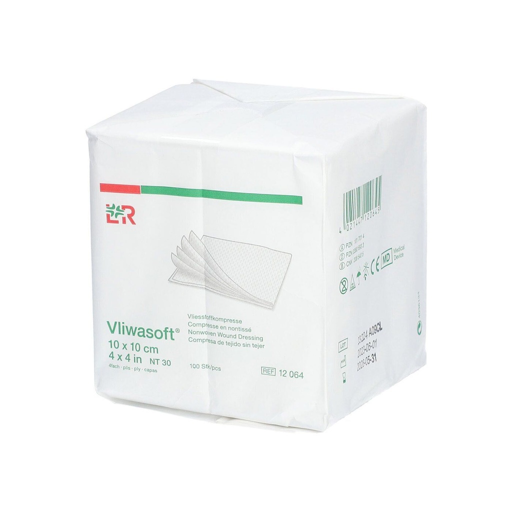 Vliwasoft Vlieskompressen - 10cm - 10cm