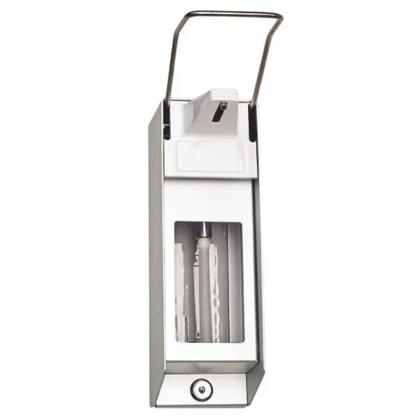Wandspender Universal mit langem Armhebel und Pumpe (rostfreier Stahl) - Ersatz-Pumpe - 500ml