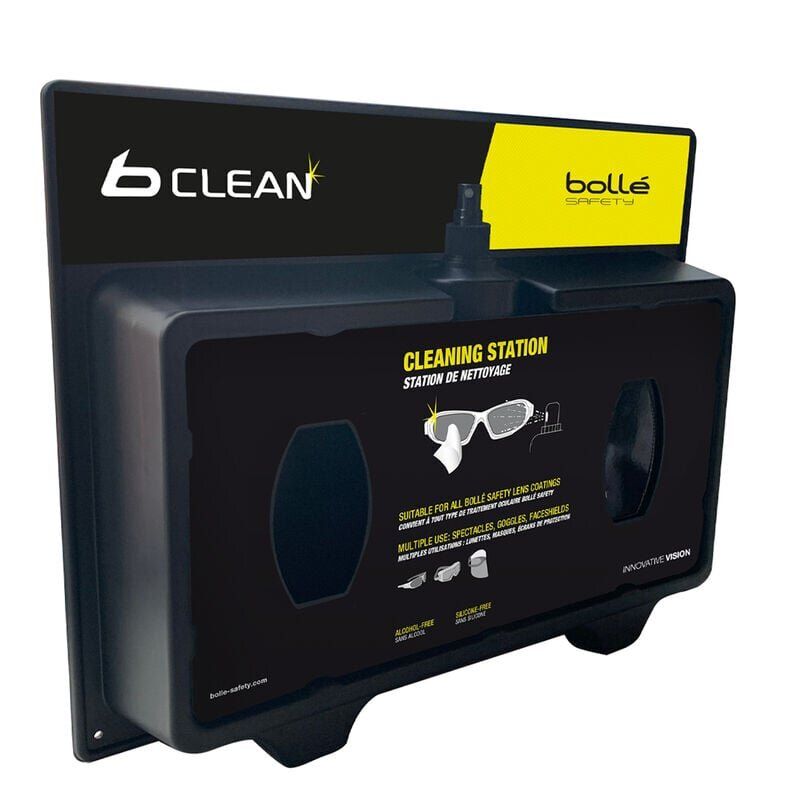Bollé B600 Reinigungsstation mit Reinigungstücher und Reinigungspray